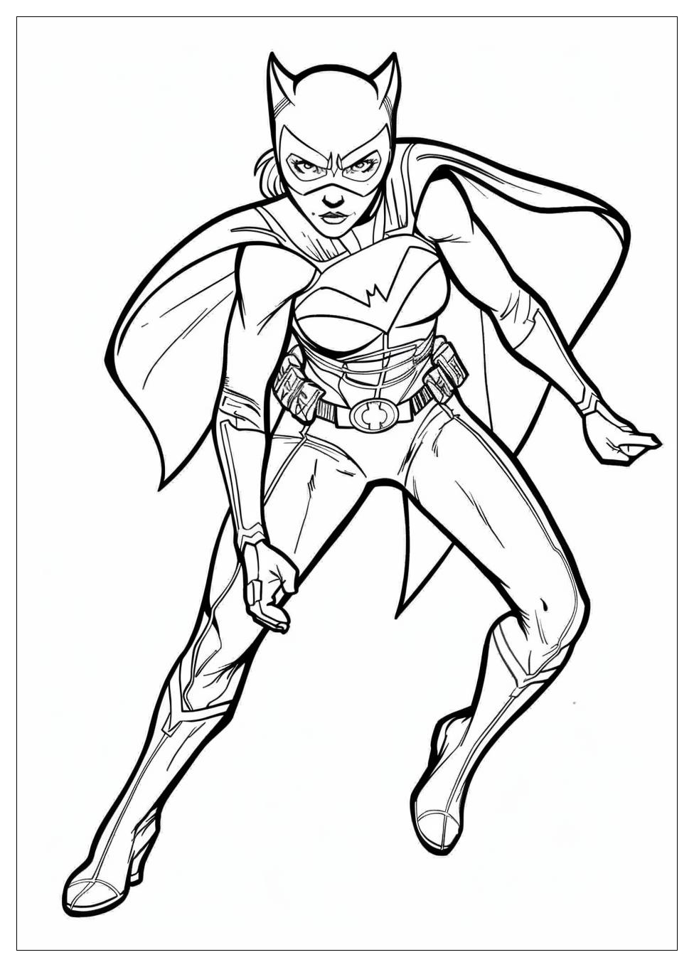 Catwoman Coloring Pages-4