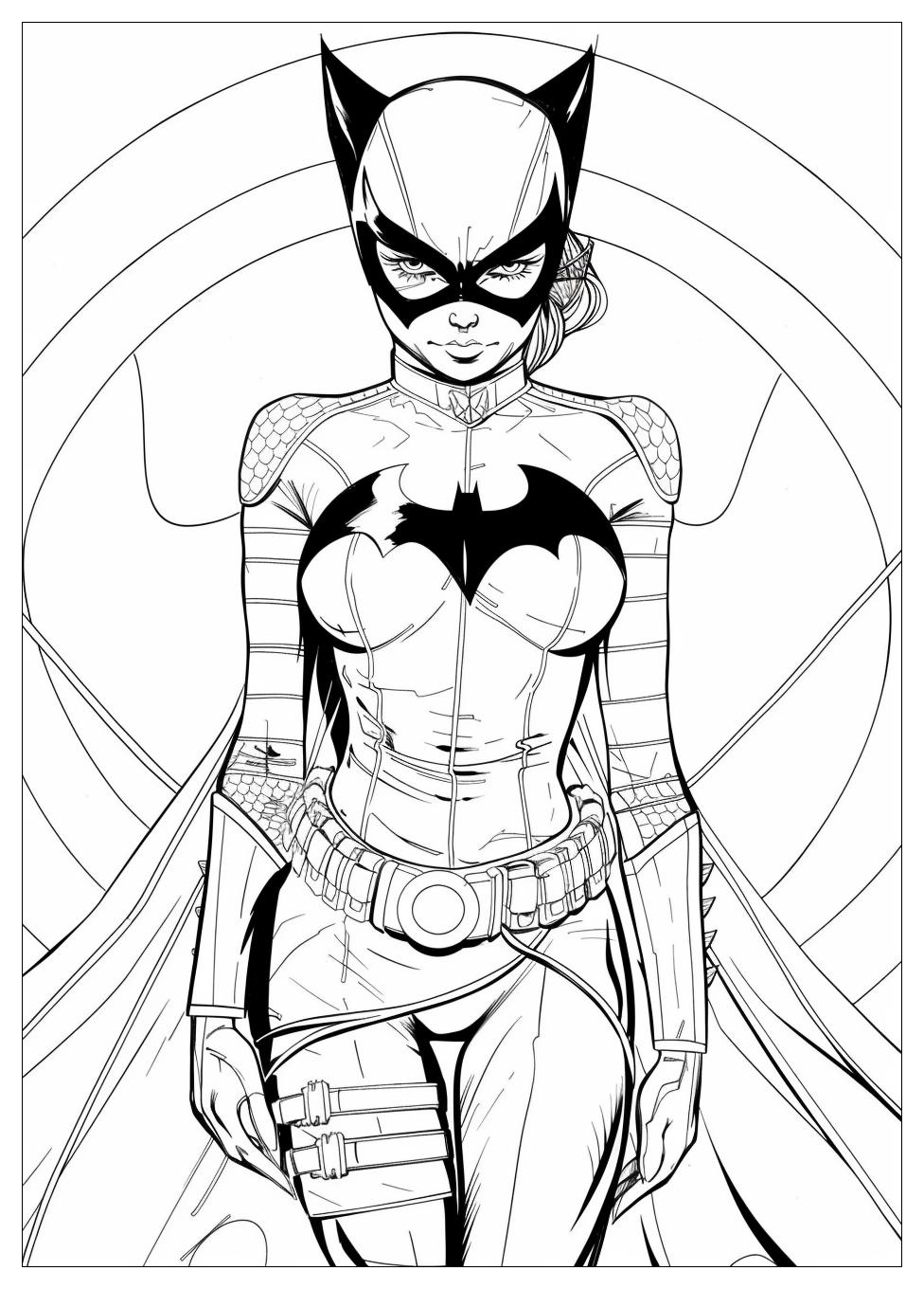 Catwoman Coloring Pages-5