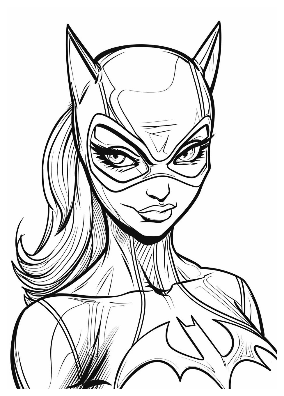 Catwoman Coloring Pages-7