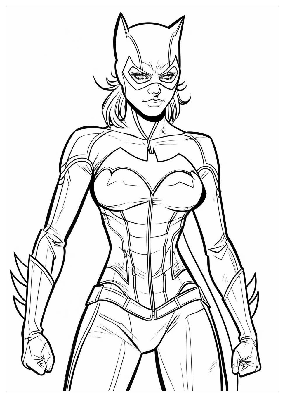 Catwoman Coloring Pages-8