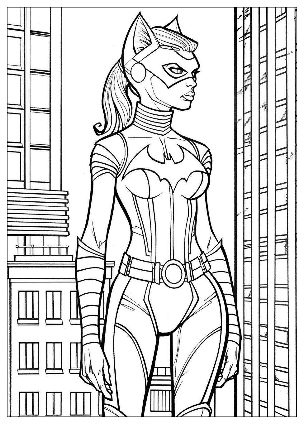 Catwoman Coloring Pages-9