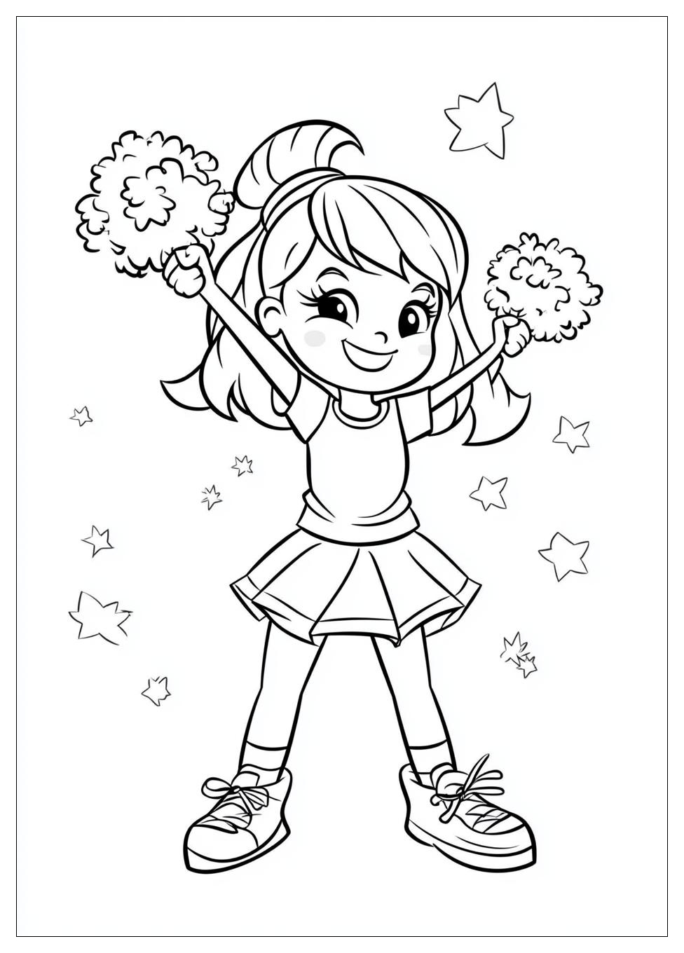 Cheerleader Coloring Pages-10