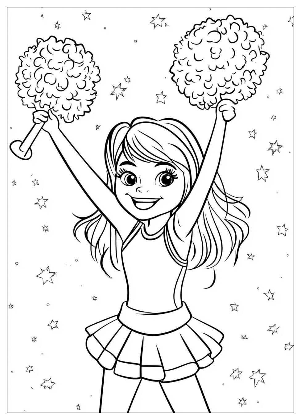 Cheerleader Coloring Pages-11