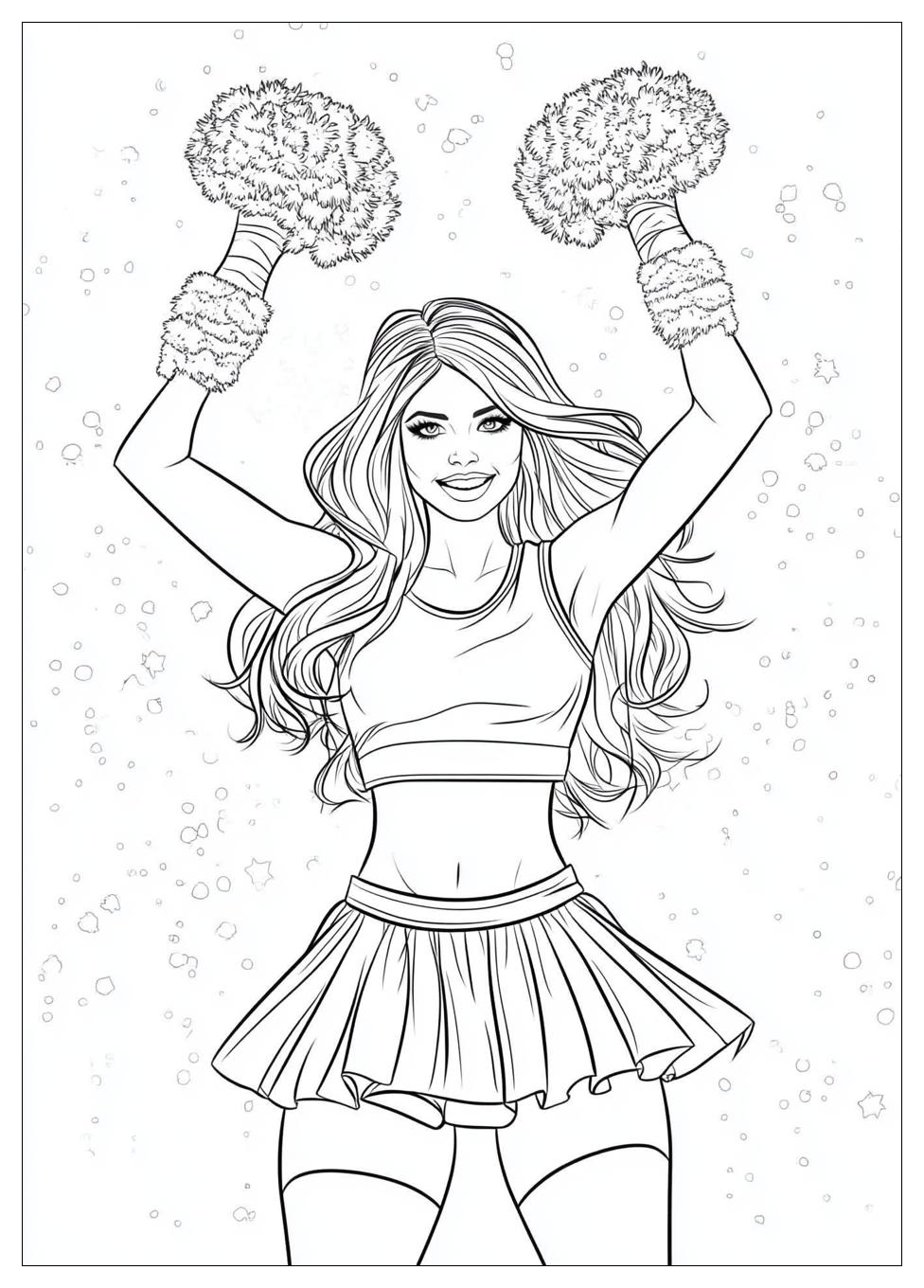 Cheerleader Coloring Pages-13