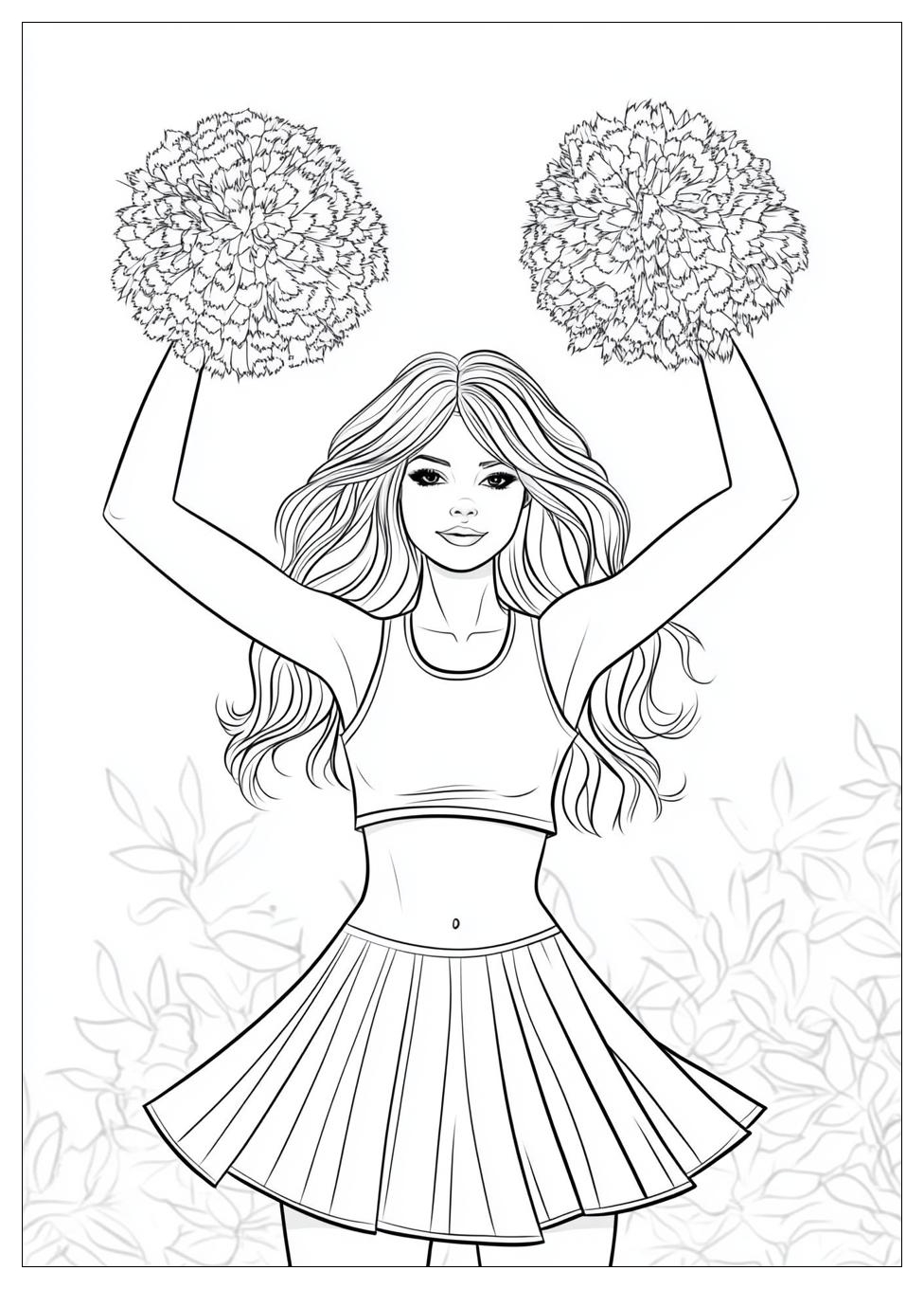Cheerleader Coloring Pages-14