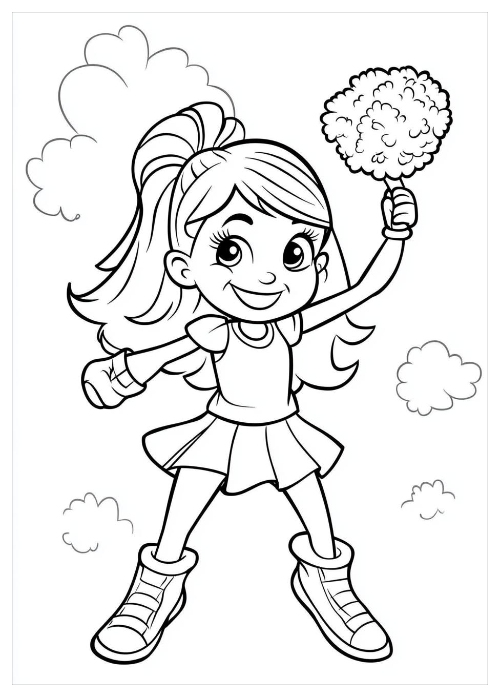 Cheerleader Coloring Pages-2