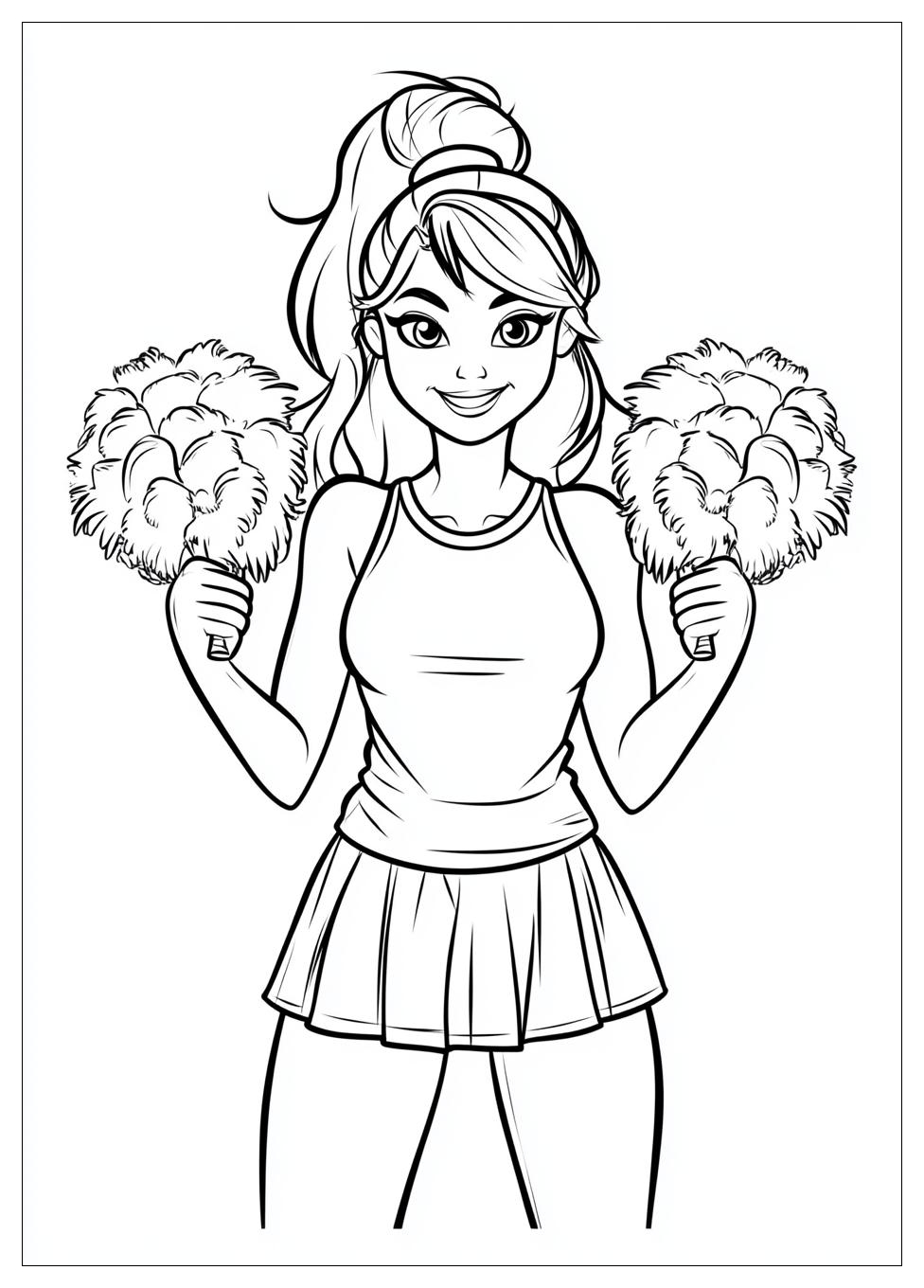 Cheerleader Coloring Pages-3