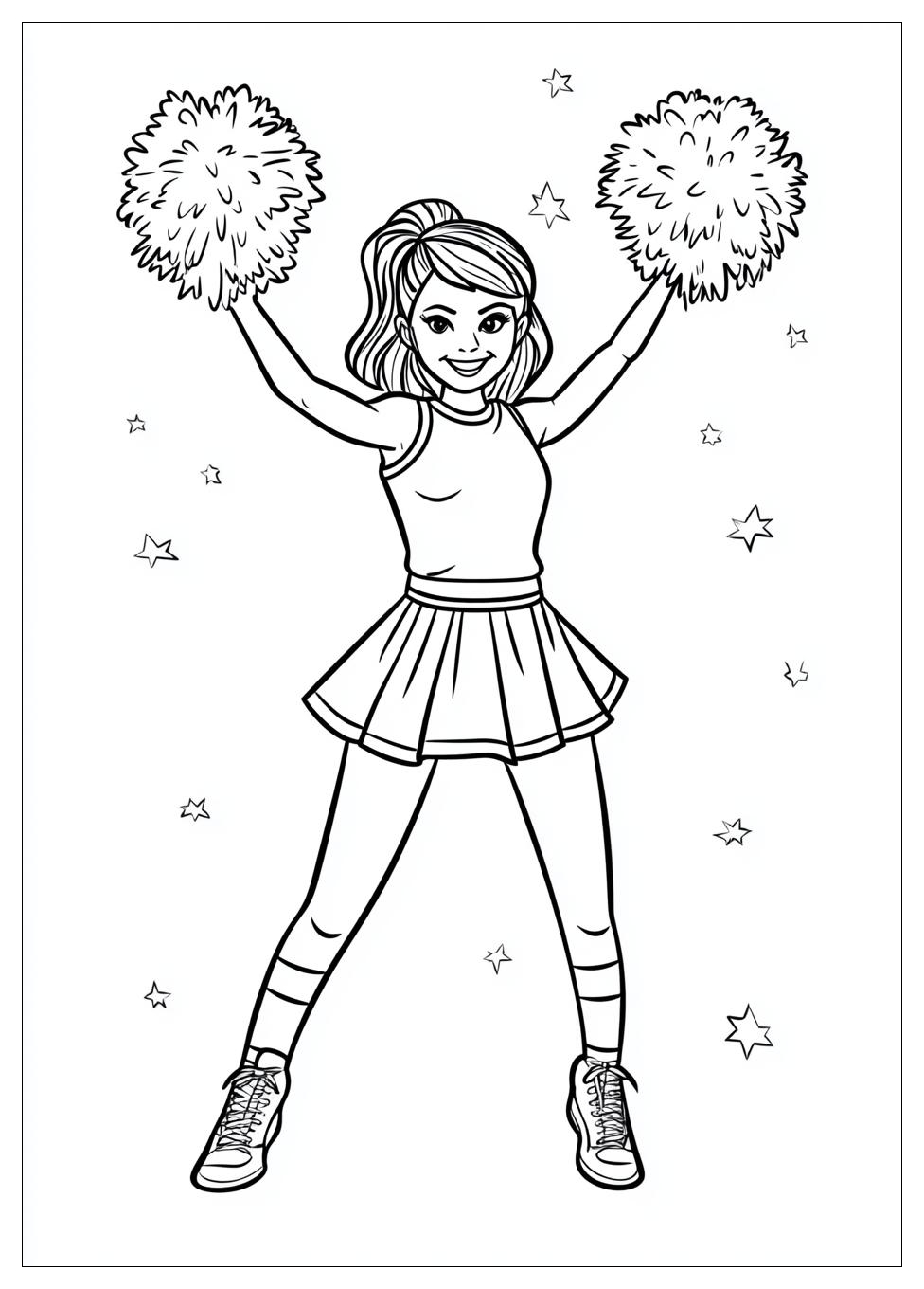 Cheerleader Coloring Pages-4