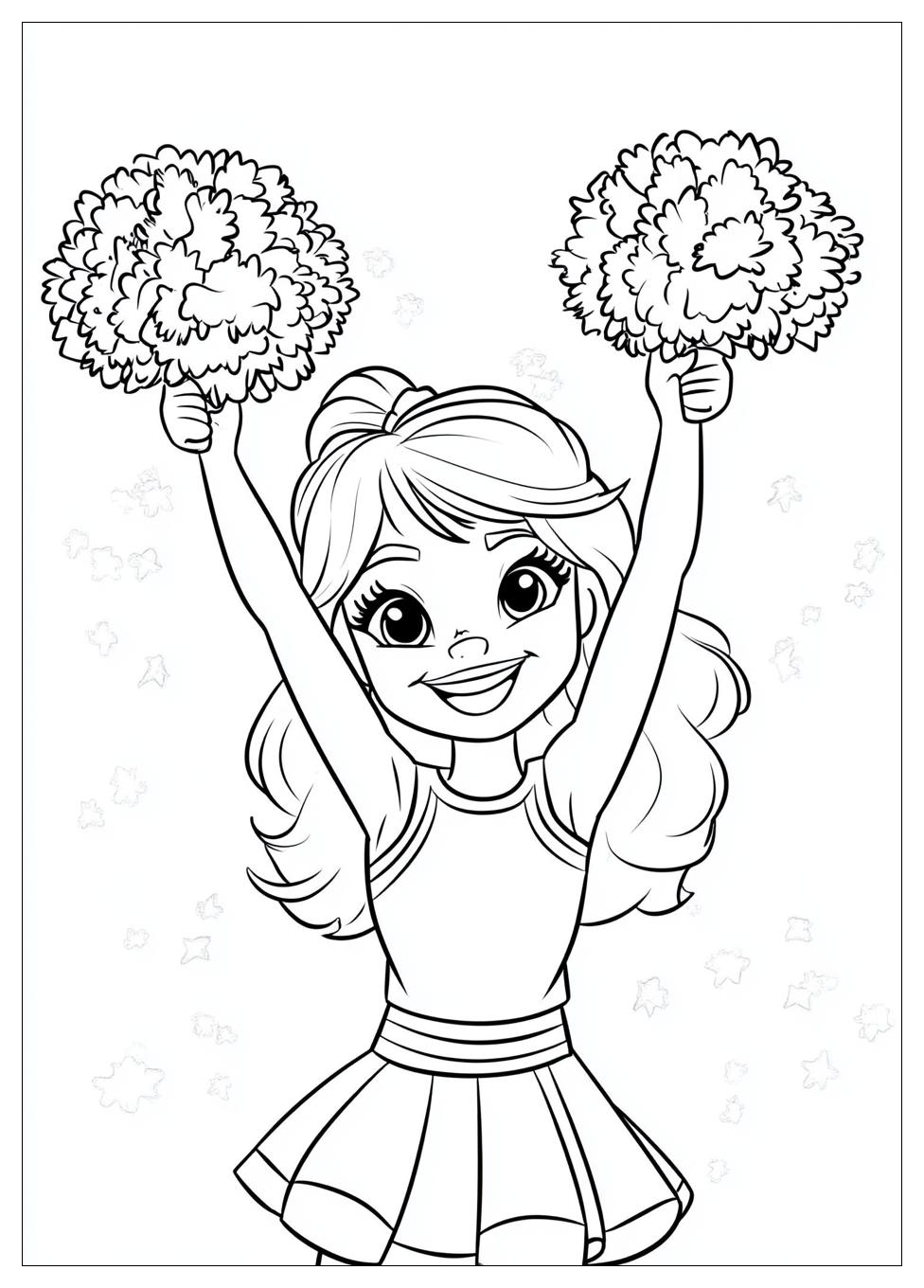 Cheerleader Coloring Pages-5