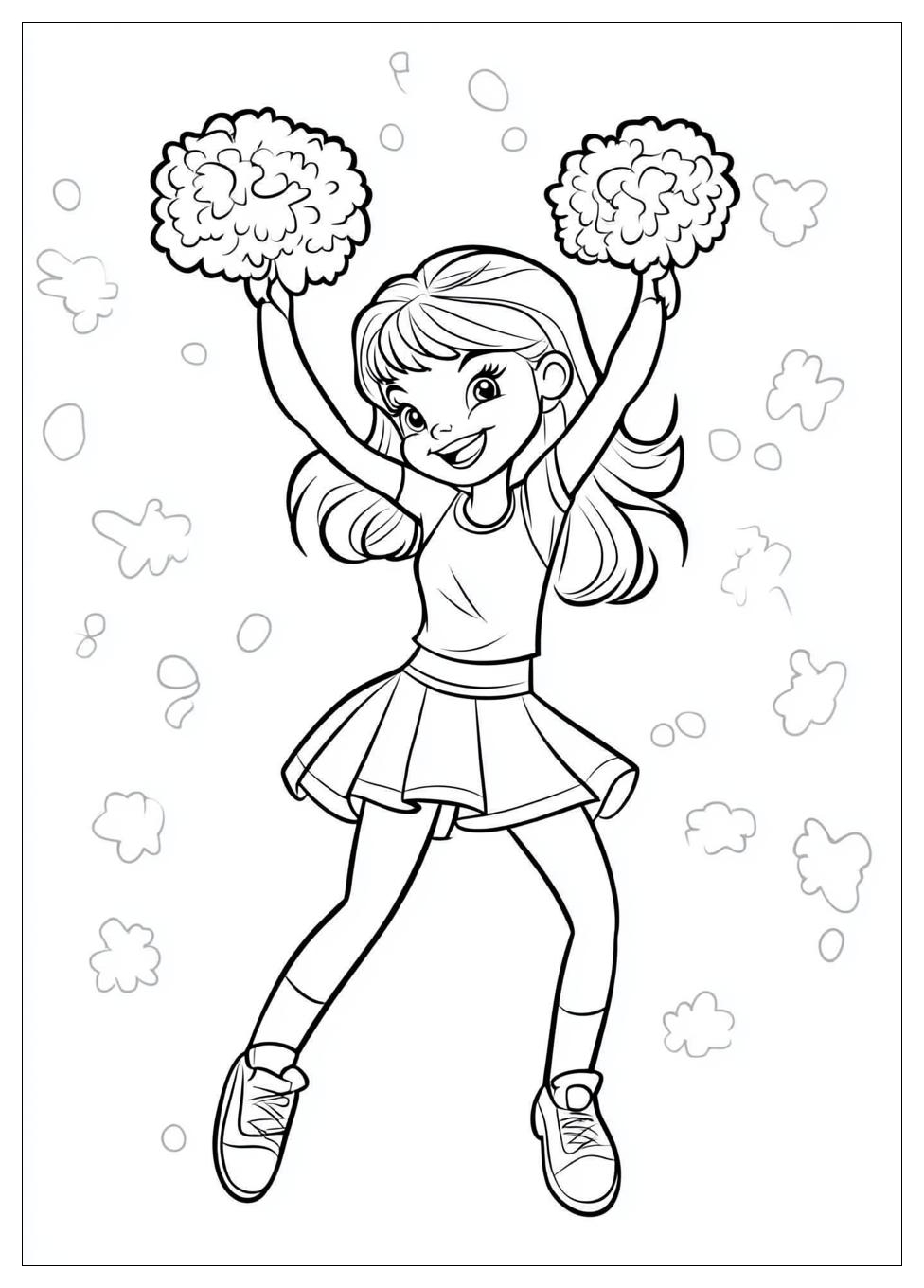 Cheerleader Coloring Pages-6