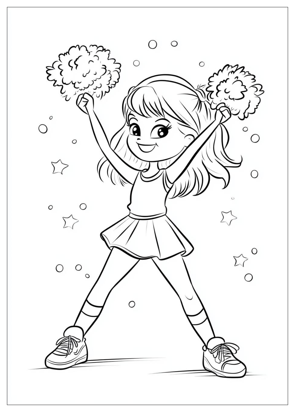 Cheerleader Coloring Pages-7