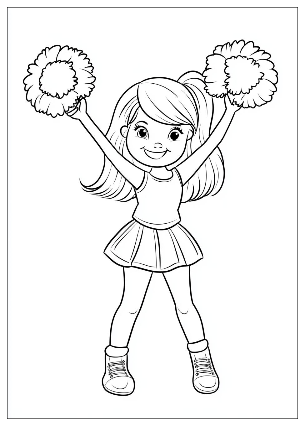 Cheerleader Coloring Pages-8