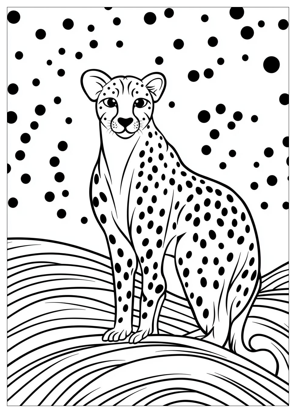 Cheetah Coloring Pages-12