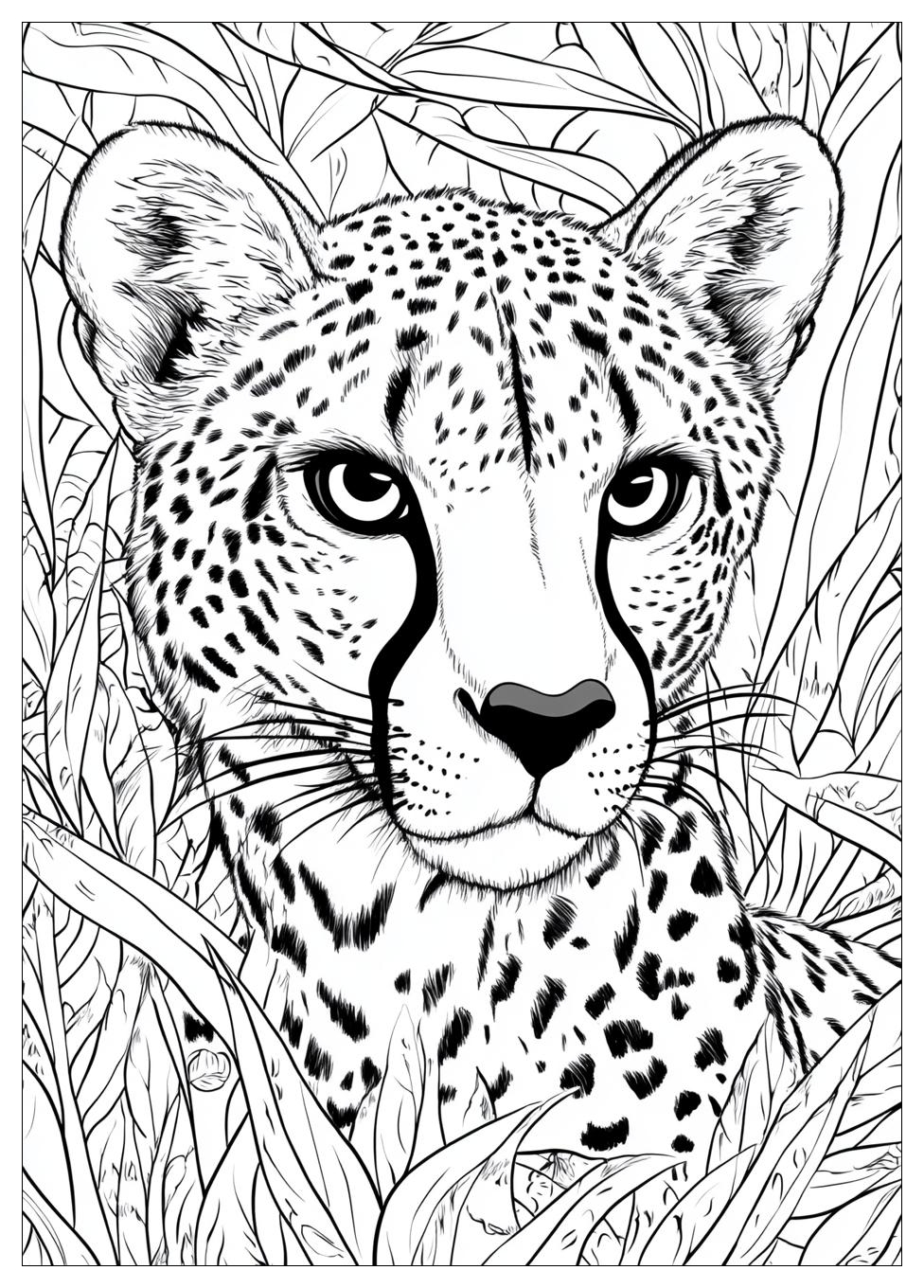 Cheetah Coloring Pages-15