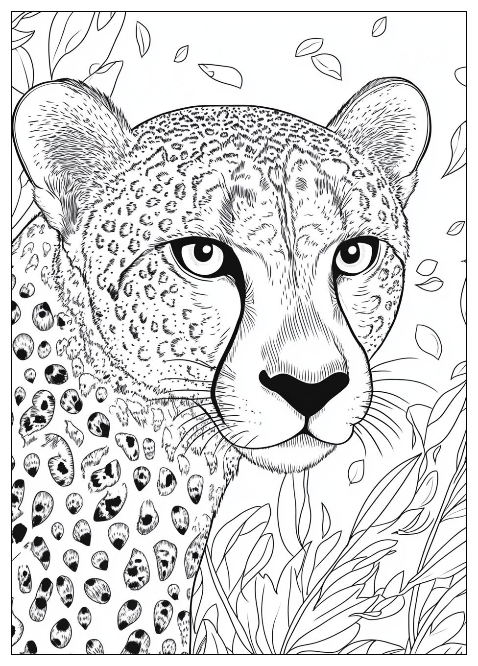 Cheetah Coloring Pages-19