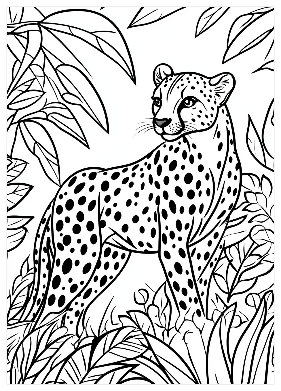 Cheetah Coloring Pages-2
