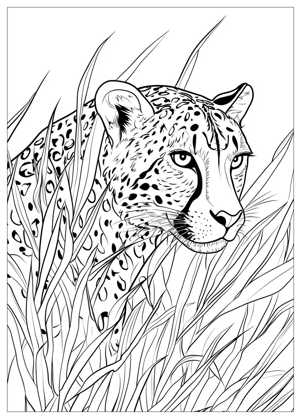 Cheetah Coloring Pages-20