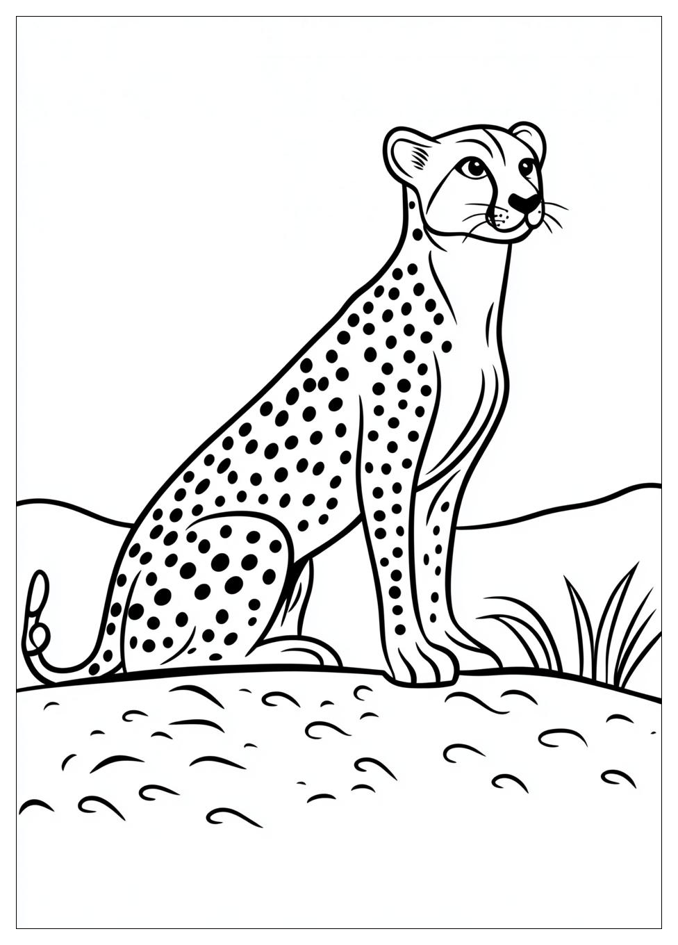 Cheetah Coloring Pages-3