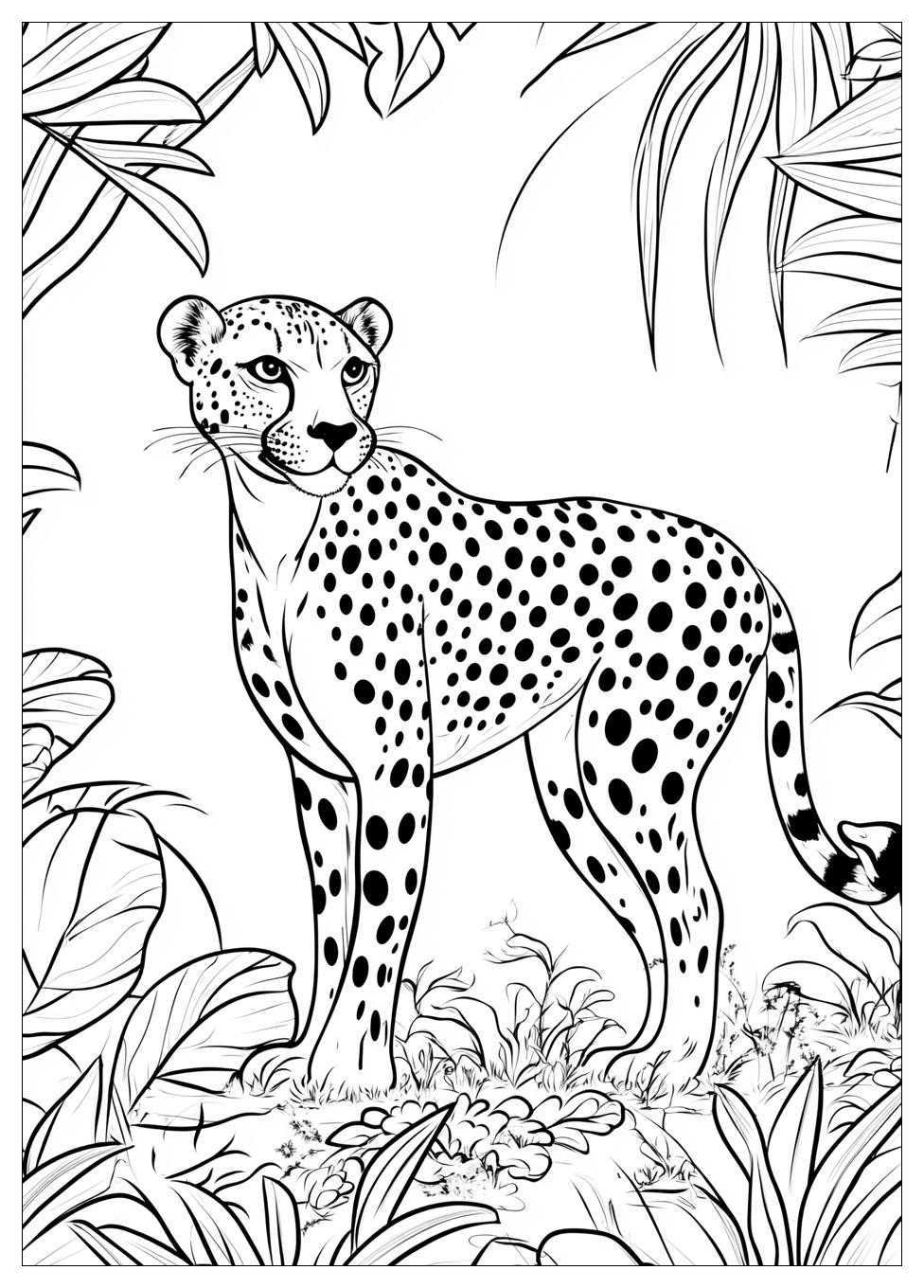 Cheetah Coloring Pages-6