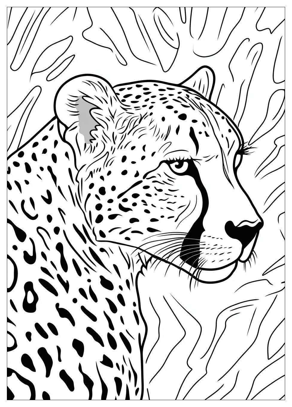 Cheetah Coloring Pages-8
