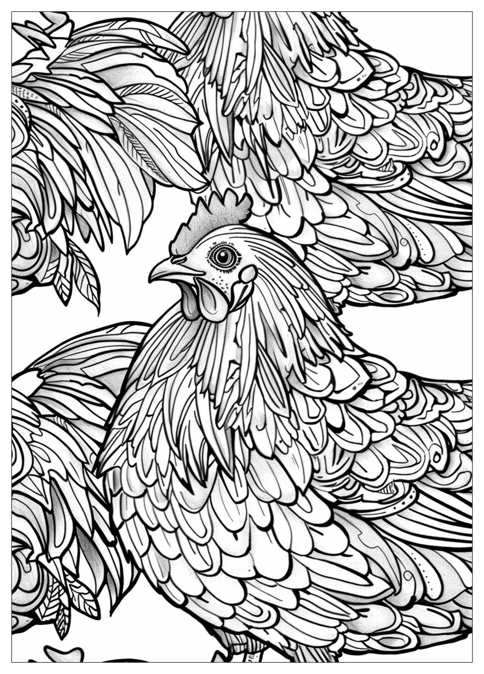 Chicken Coloring Pages-15