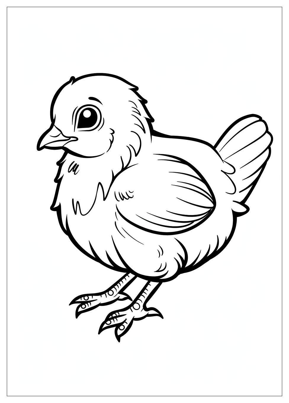 Chicken Coloring Pages-4