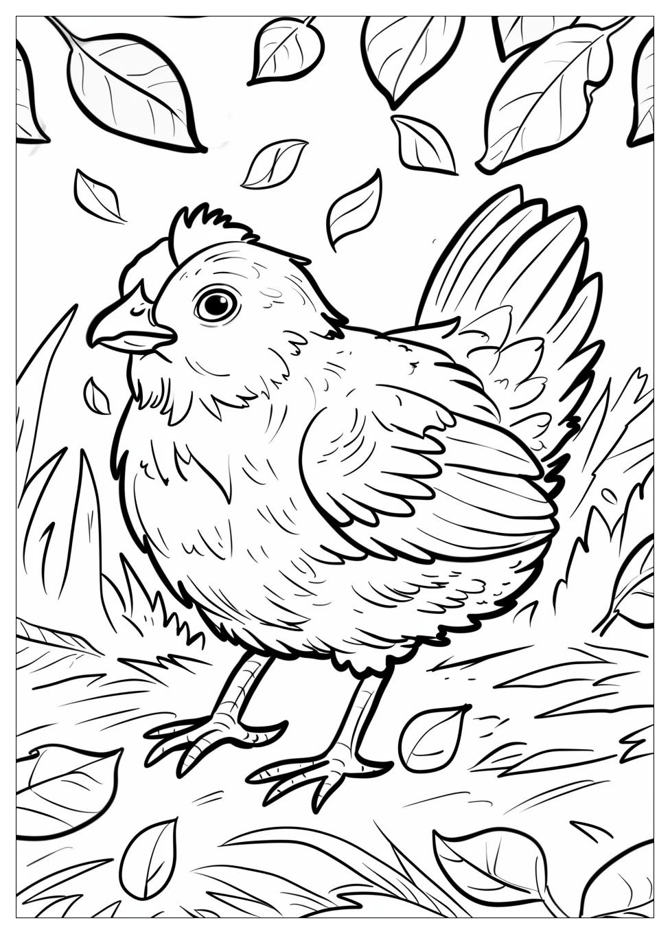Chicken Coloring Pages-9