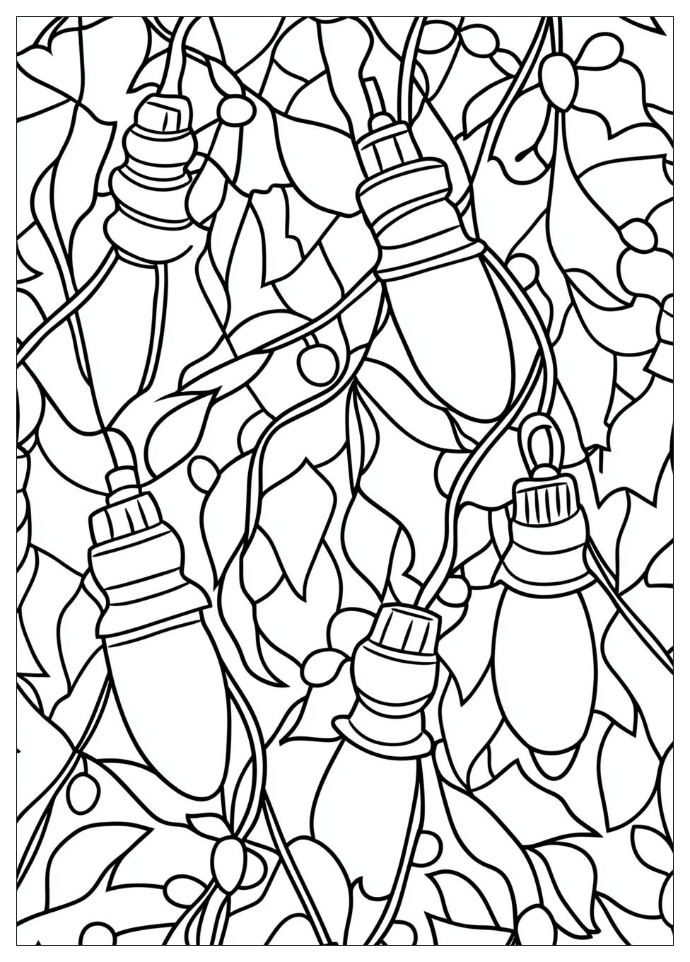 Christmas Lights Coloring Pages-1