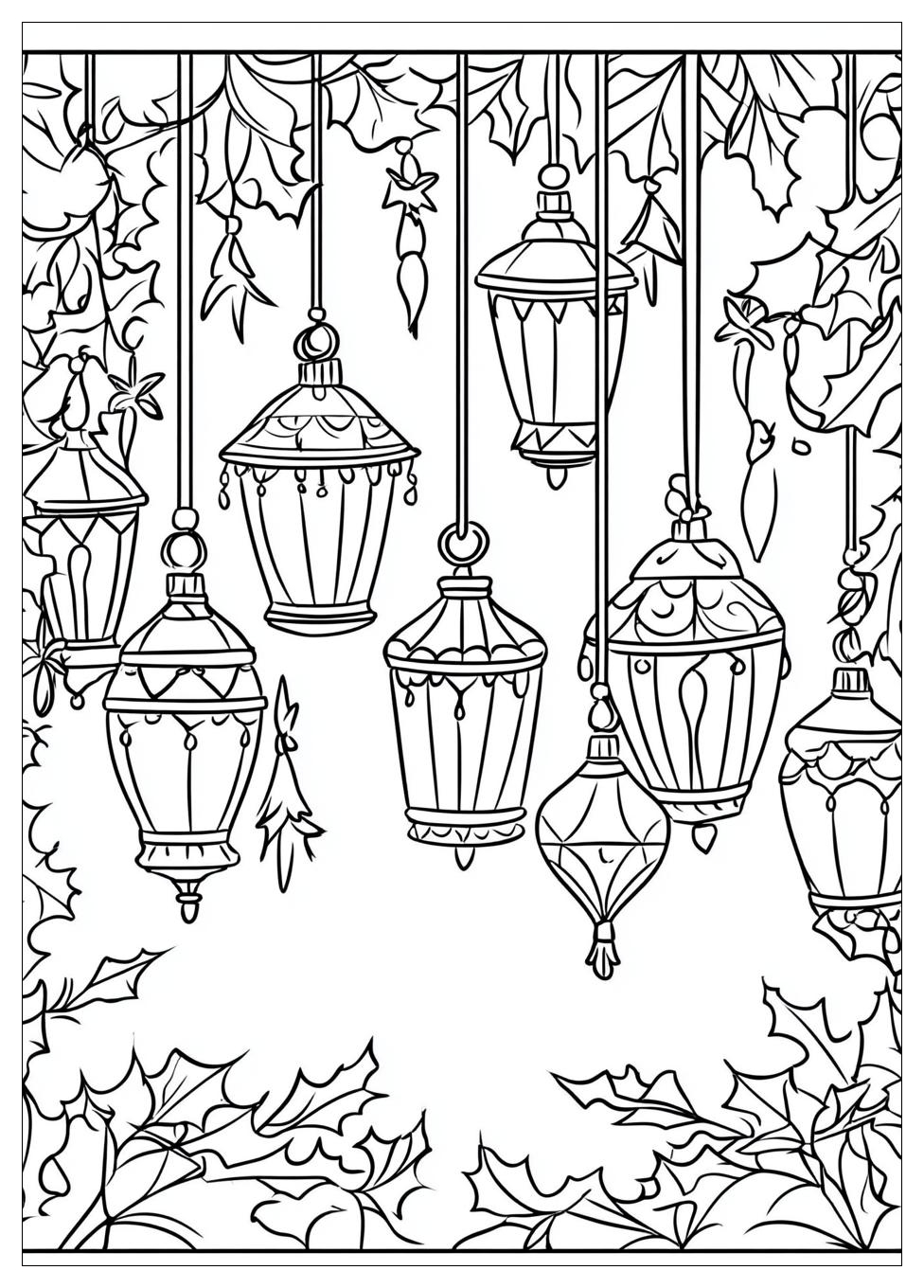 Christmas Lights Coloring Pages-16