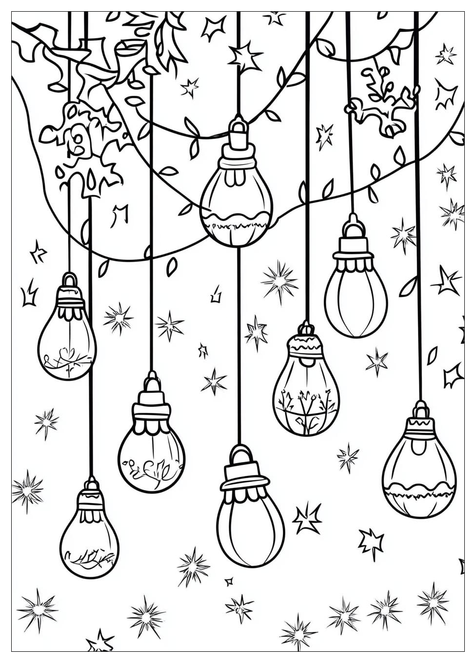 Christmas Lights Coloring Pages-3