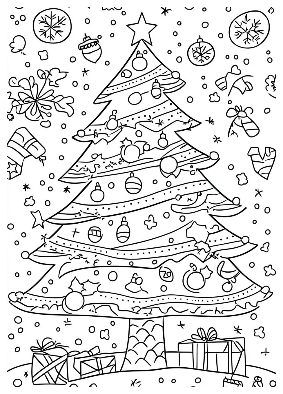Christmas Tree Coloring Pages-1