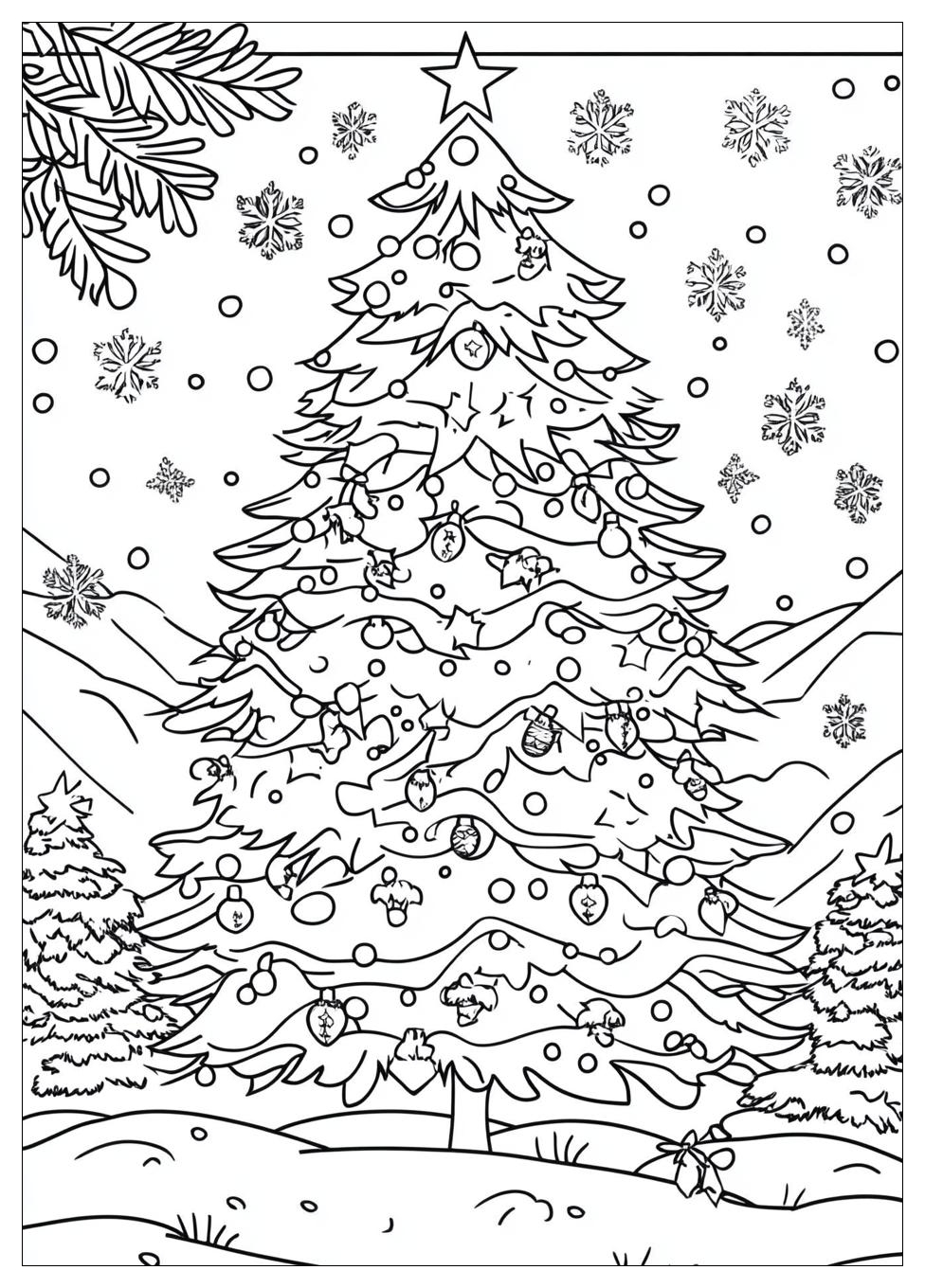 Christmas Tree Coloring Pages-10
