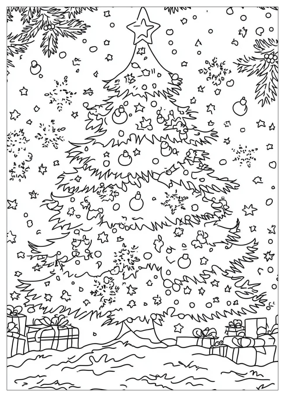 Christmas Tree Coloring Pages-11
