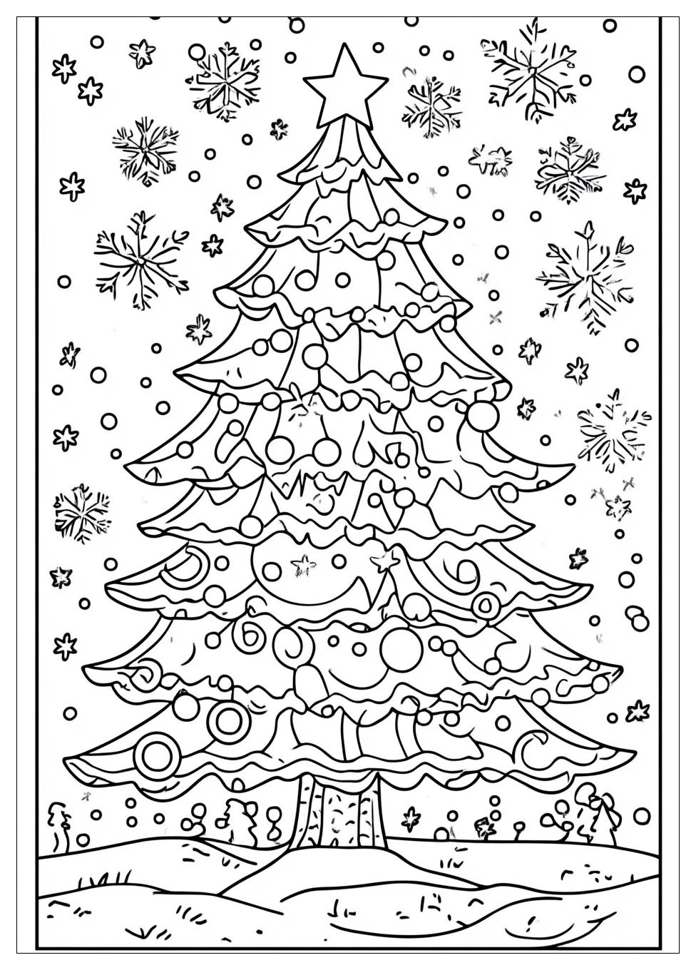 Christmas Tree Coloring Pages-12