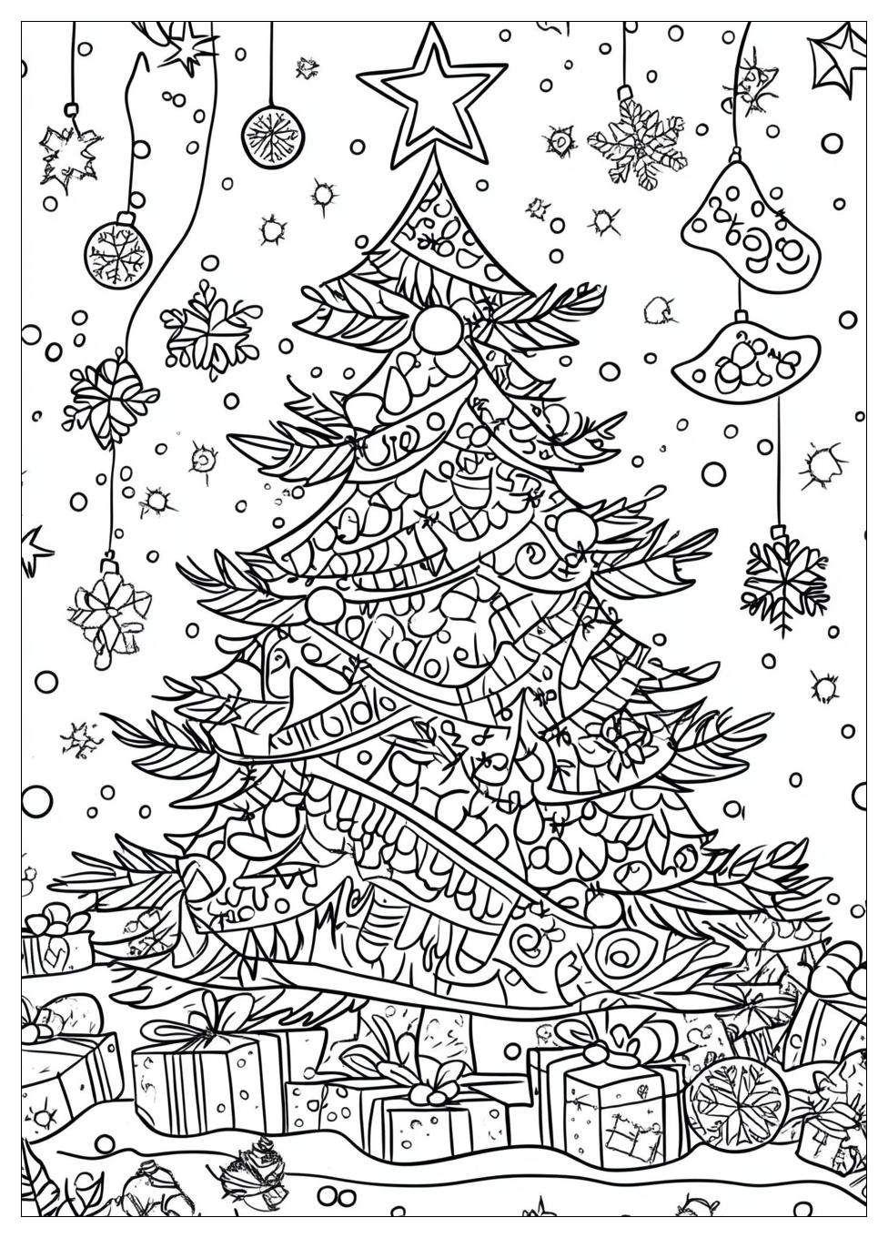 Christmas Tree Coloring Pages-13