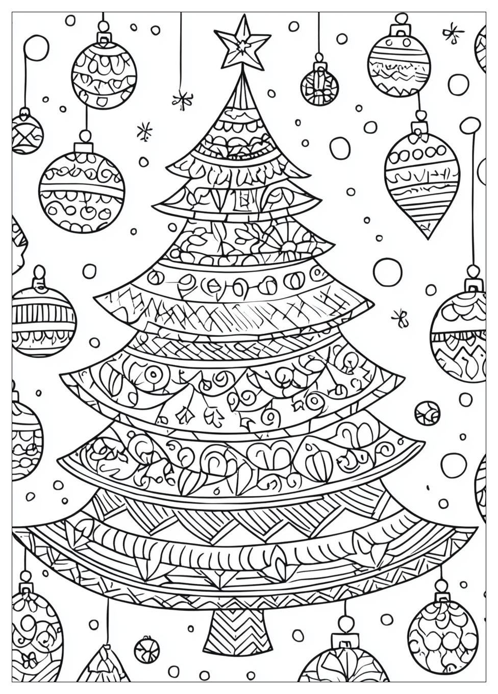 Christmas Tree Coloring Pages-15