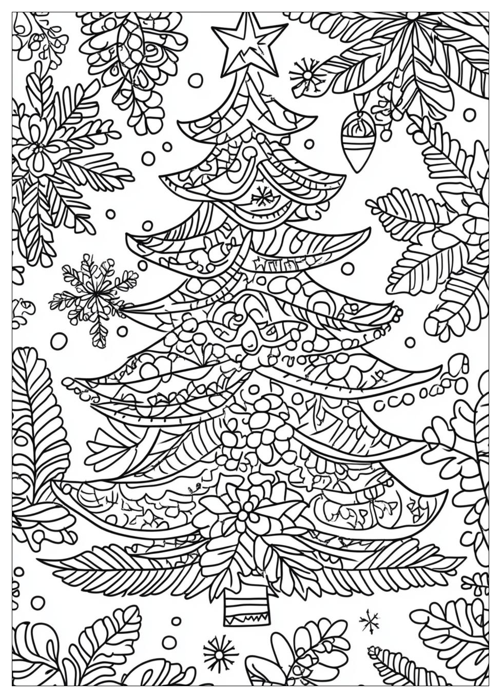 Christmas Tree Coloring Pages-16