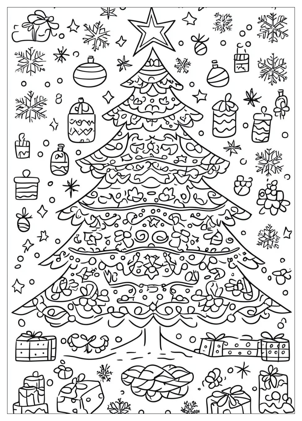 Christmas Tree Coloring Pages-18
