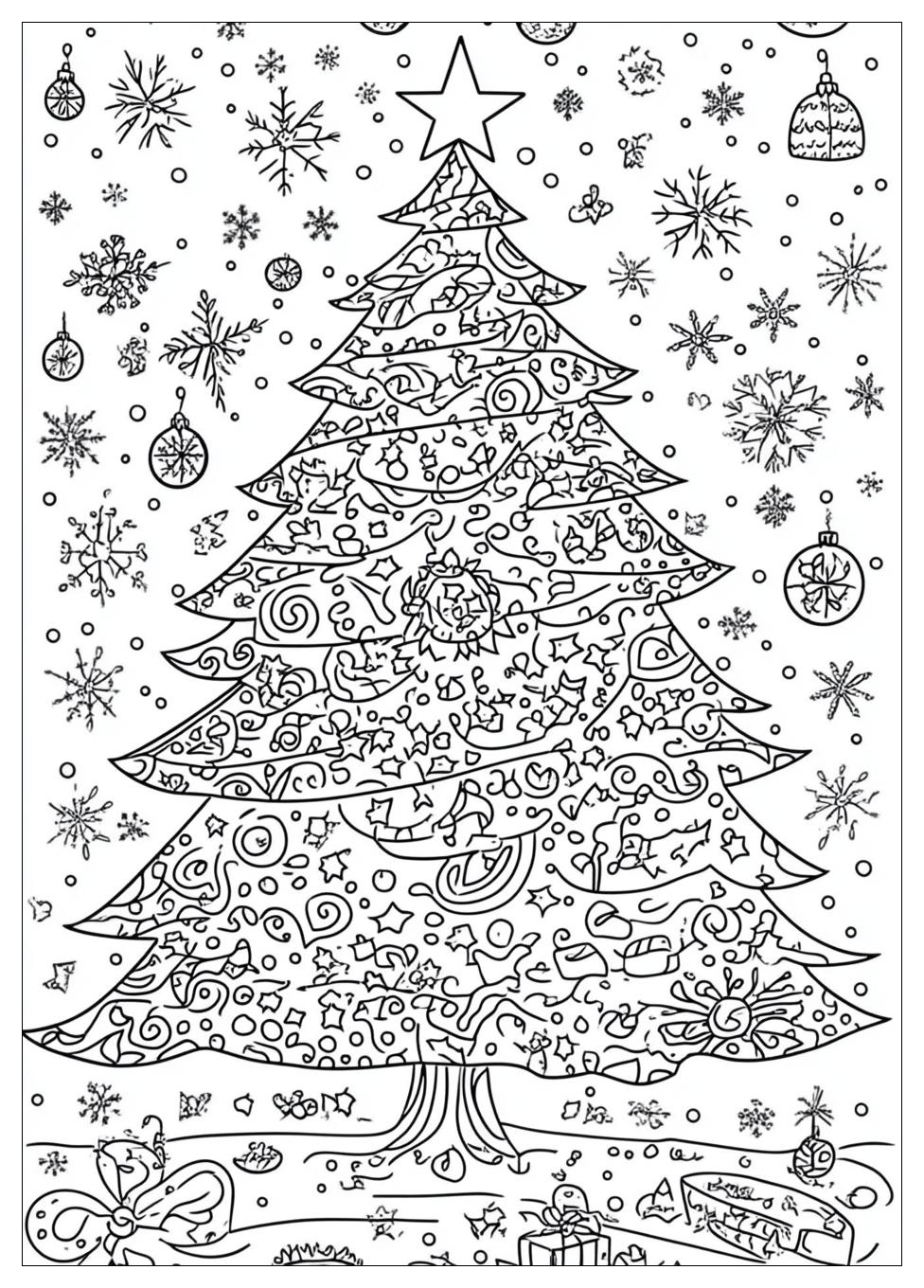 Christmas Tree Coloring Pages-19