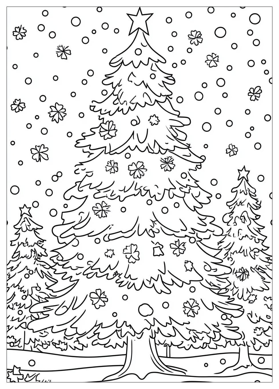 Christmas Tree Coloring Pages-2
