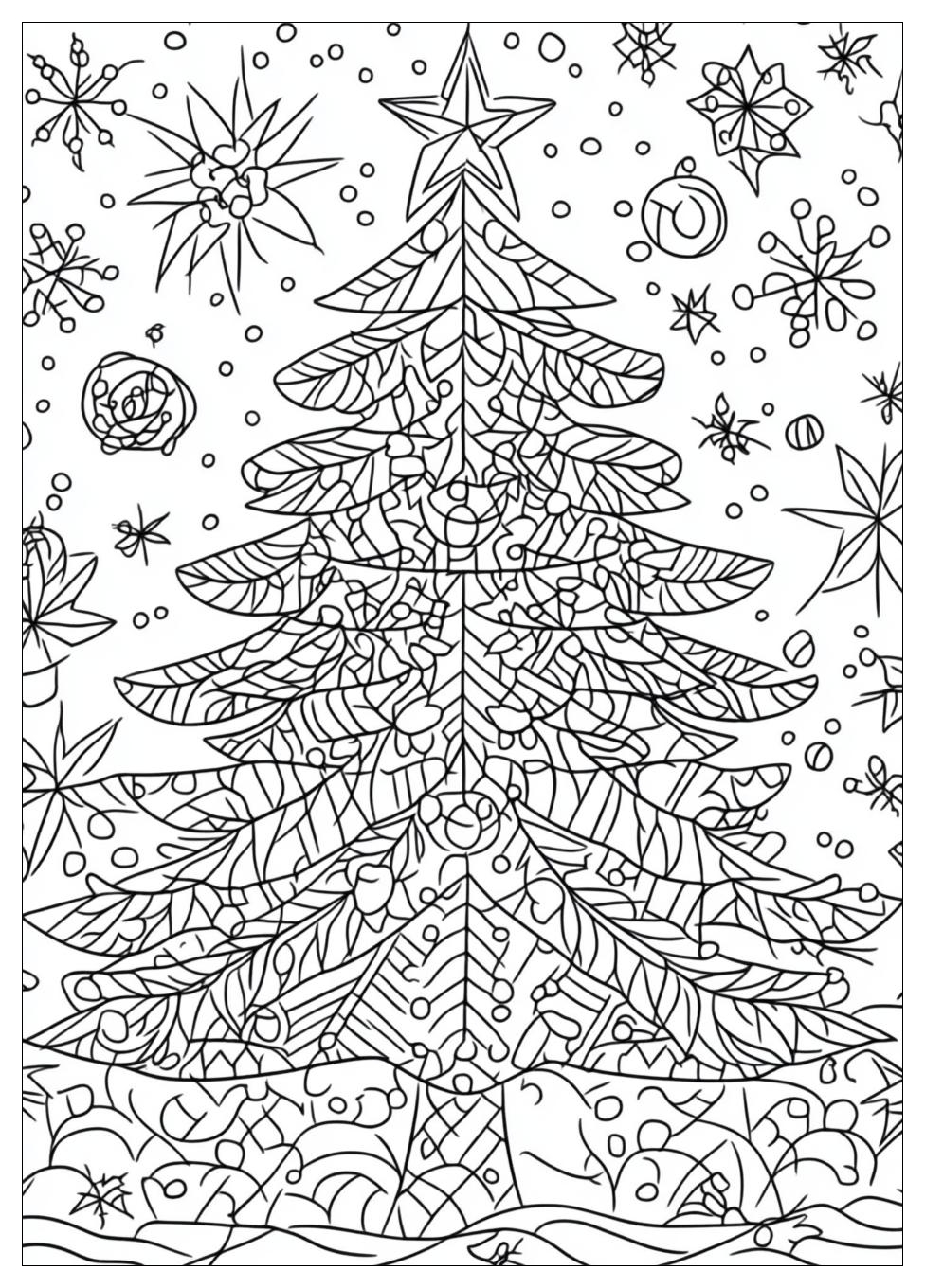 Christmas Tree Coloring Pages-20