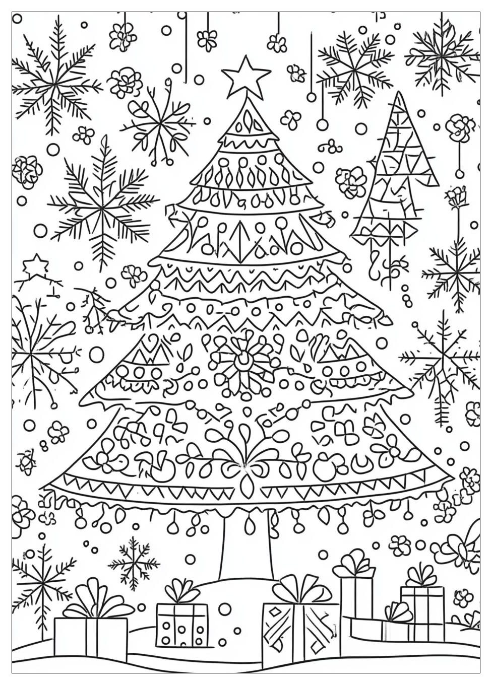 Christmas Tree Coloring Pages-4