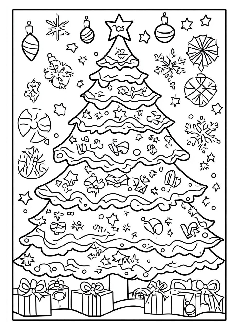Christmas Tree Coloring Pages-5