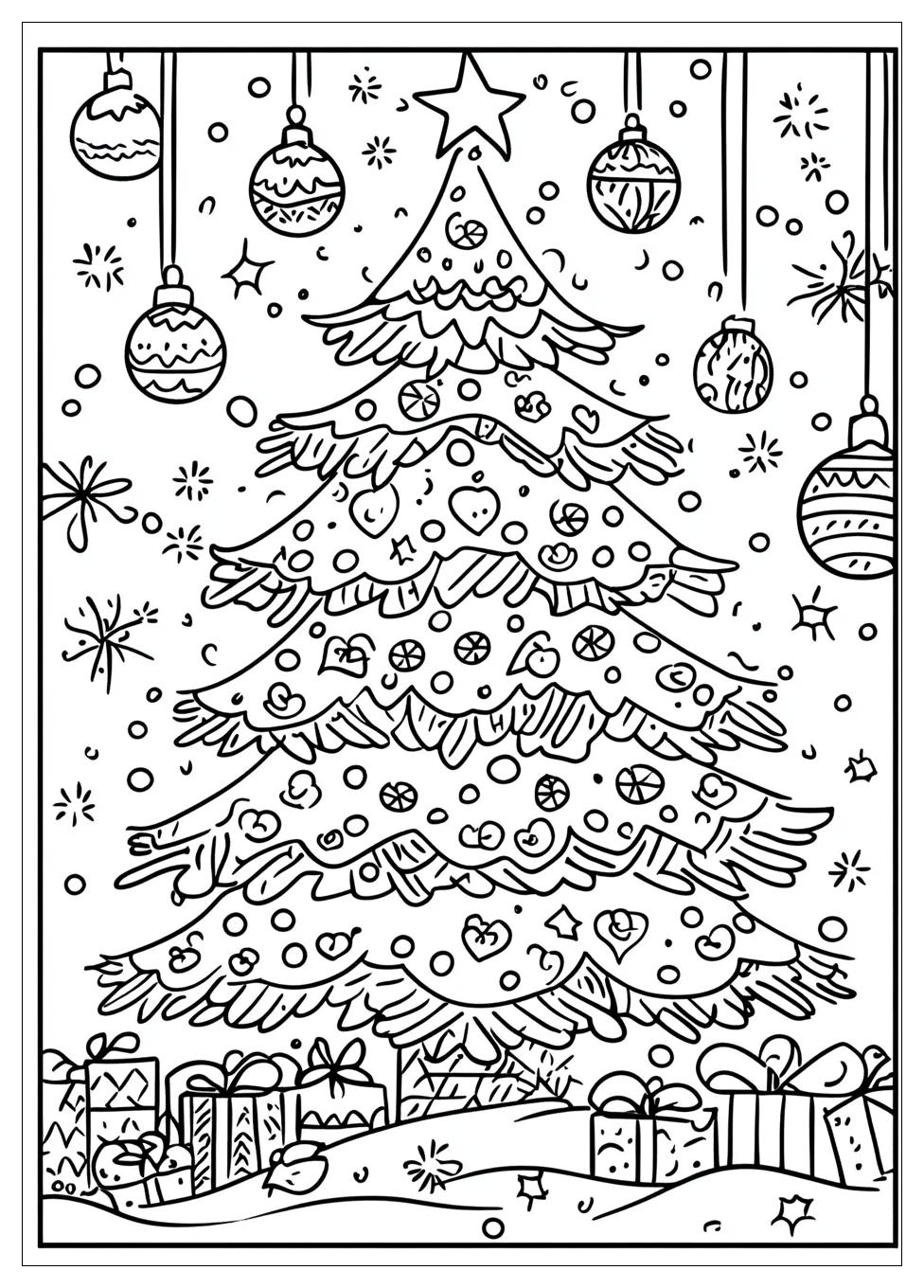 Christmas Tree Coloring Pages-6