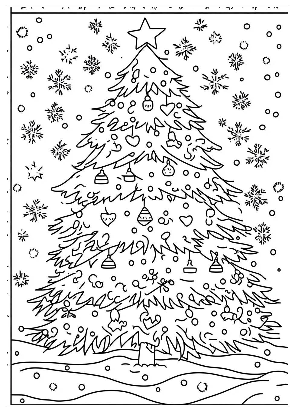 Christmas Tree Coloring Pages-7