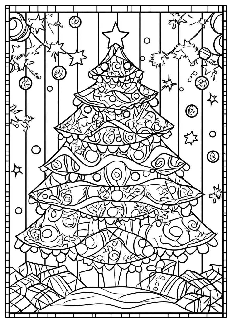 Christmas Tree Coloring Pages-8