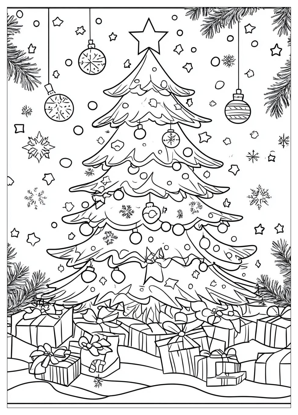 Christmas Tree Coloring Pages-9