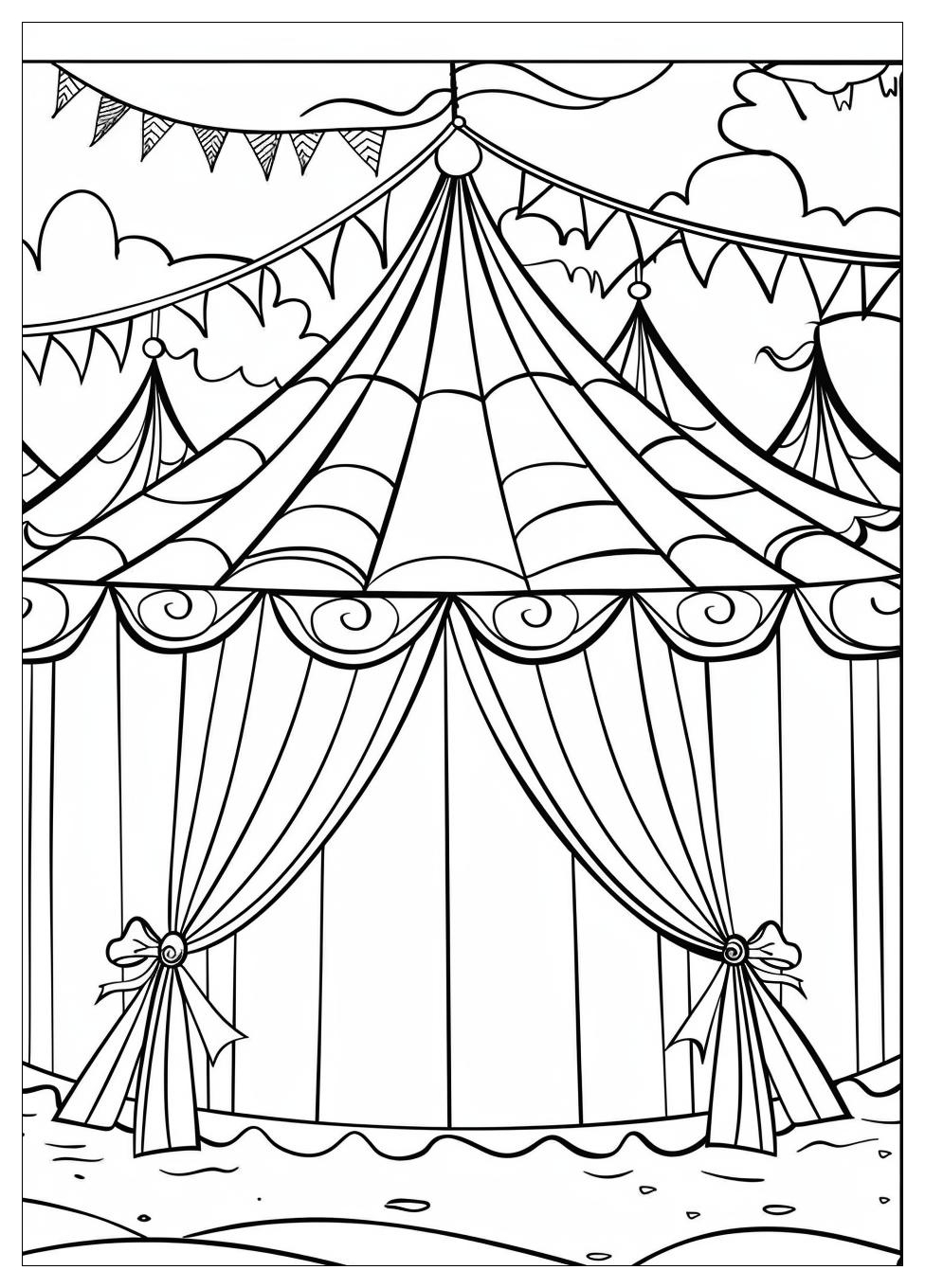 Circus Carnival Coloring Pages-10
