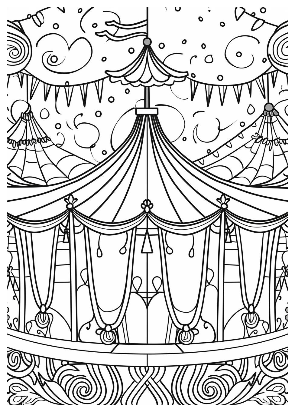 Circus Carnival Coloring Pages-11