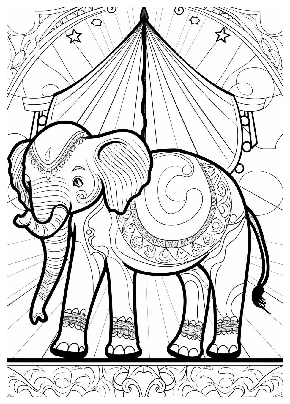 Circus Carnival Coloring Pages-12
